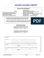 Wavelength Accuracy Report