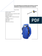 Caracteristicas Tecnicas de Implementos de Seguridad