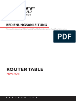 Manual - ROUTER TABLE - MSW-ROT1 - 10061899