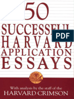 50 Successful Harvard Application Essays