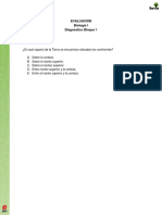 Evaluación Diagnóstica Bloque 1