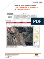 Reporte Preliminar N.º 748 13abr2024 Derrumbe de Cerro en El Distrito de Caicay Cusco