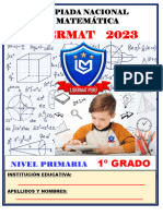 1ero Primaria - Raz Mat - Lidermat 2023