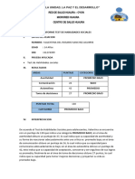 Informe Test de Habilidades Sociales