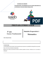 Simulado 01 - Matemática - 5º Ano