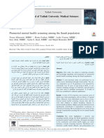 Premarital Mental Health Screening Among The Saudi Population