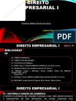 Dir Emp. Aula 01. Introdução Ao Direito Empresarial