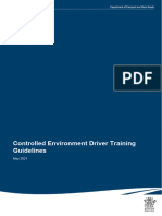 Controlled Environment Driver Training Guidelines