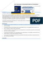 Prova - Estudo Contemporâneo e Transversal Comunicação Assertiva e Interpessoal - 51-2024