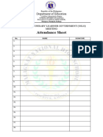 Election Attendance Sheet