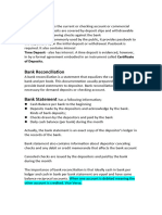 Bank Reconciliation