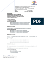 Items Quimica Examen Joffre Pianchiche