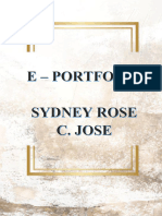 E Portfolio - Jose, Sydney C.