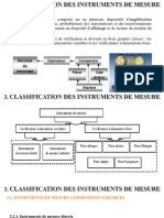 Cours 3 - CLASSIFICATION DES INSTRUMENTS DE MESURE