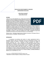 O Psicologo No Recrutamento e Selecao Um