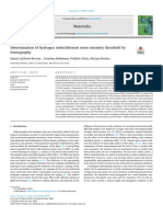 Determination of Hydrogen Embrittlement Stress Intensity Threshold by Fractography