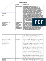 Literature Matrix