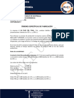 Contabilidad V - Examen Final - Ordenes Específicas