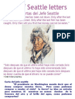 Chief Seattle Letters Las Cartas Del Jefe Seattle Espanol