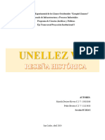 Trabajo Grupal Proyeccion Institucional Reseña Historica Unellez Vipi