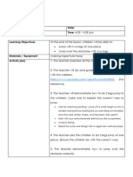 PE Lesson Plan - Week 3 March