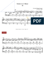 Musical Forms of Pescheti Sonata in C Minor