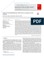 Control of Electrohydrodynamic (EHD) Flow by Secondary Electric Potential