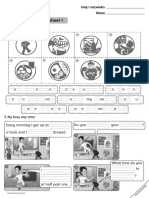 Bugs Team 3 Unit 4 DVD Worksheets