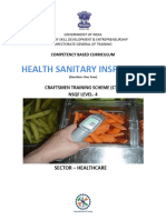 Health Sanitary Inspector - CTS1.2 - NSQF-4 - Compressed