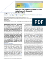 2023 - Tang at Enhancing Faraday and Kerr Rotations Based On The Toroidal Dipole Mode in An All-Dielectric Magneto-Optical Metasurface