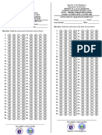 Bubble Sheet Long Test