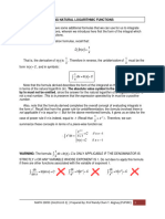 1.5. Integrals Yielding Natural Logarithmic Functions