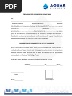 Modelo de Declaracion Jurada de Domicilio