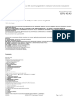 Dtu 40.43 p34-213-CCH Travaux de Couverture Par Grands Éléments Métalliques en Feuilles Et Bandes Acier Galvanisé