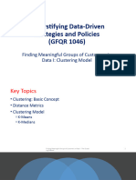 Finding Meaningful Groups of Customer in Data I - Clustering Model