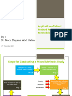 Application of Mixed Method Research Methodology - 17 April 2017