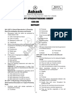 Concept Strengthening Sheet (CSS-06) Based On CST-11 & 12 - (Code-A) - Botany