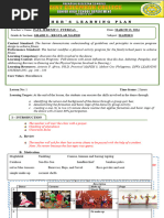 LESSON PLAN - MAPEH 8 - Folk Dance