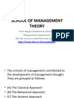 Schools of Management Theory. C IIV