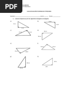 7 - Geometría Guía Aplicacion Pitágoras