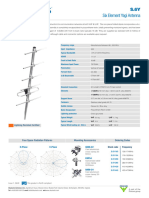 S.6Y Six Element Yagi Antenna: Free Space Radiation Patterns Mounting Accessories Ordering Codes