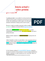 Jurisprudencia Actual y Relevante Sobre Prisión Preventiva