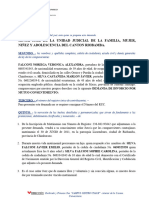 Demanda de Divorcio Mutuo Consentimeinto Con Hijos