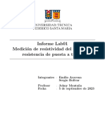 Medición de Resistividad Del Terreno y Resistencia de Puesta A Tierra