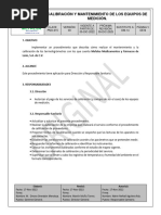 Pno-015 Calibración y Mantenimiento de Los Equipos de Medición