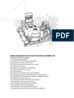 Cabina de Operación de Un Tractor de Cadenas Caterpillar Son