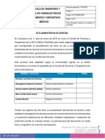 AT-PTCDFMD-2018 Protocolo Transporte y Control de Cadena de Frio Medicamentos y Dispositivos Médicos