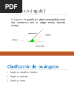 Clasificacion de Los Angulos