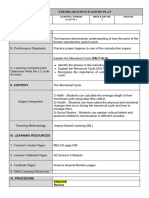 EXEMPLAR SCIENCE LESSON PLAN-Menstrual Cycle