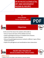 PATHO-II Unit VI ALTERATION IN MUSCULOSKELETAL SUPPORT AND MOVEMENT. (TRAUMA & INJURY)